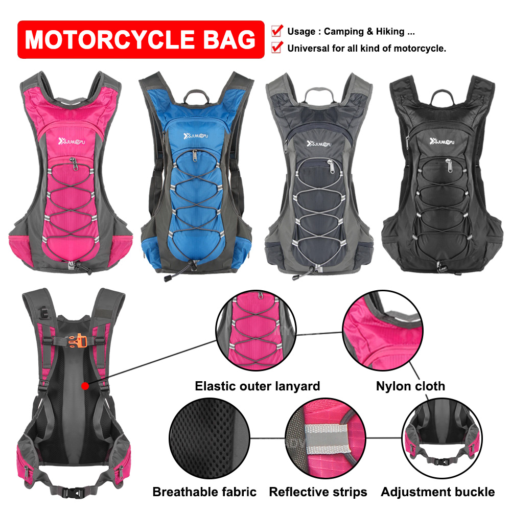 Cycling Gear Pouch - Motorcycle Backpack Travel Storage Rucksack Camping