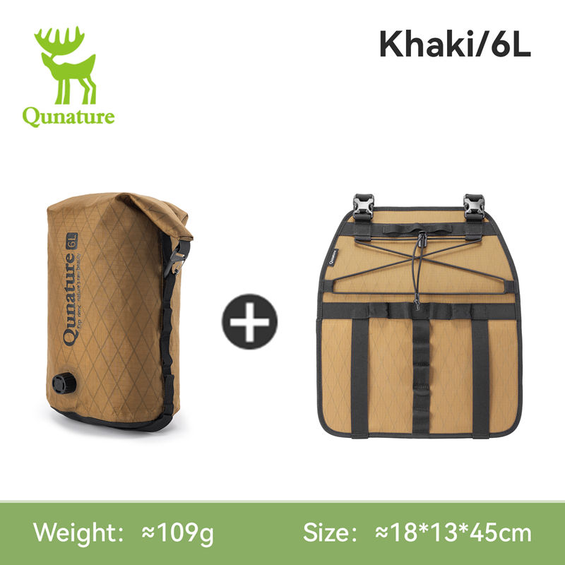 Cycling Gear Pouch - Qunature 6/12L Bikepacking Bag Fully Waterproof