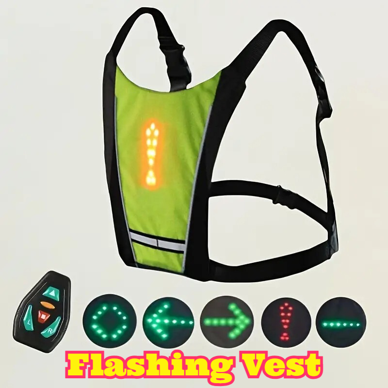 LED Remote Control Safety Vest - đánh giá và giá Cycling Visibility Gear
