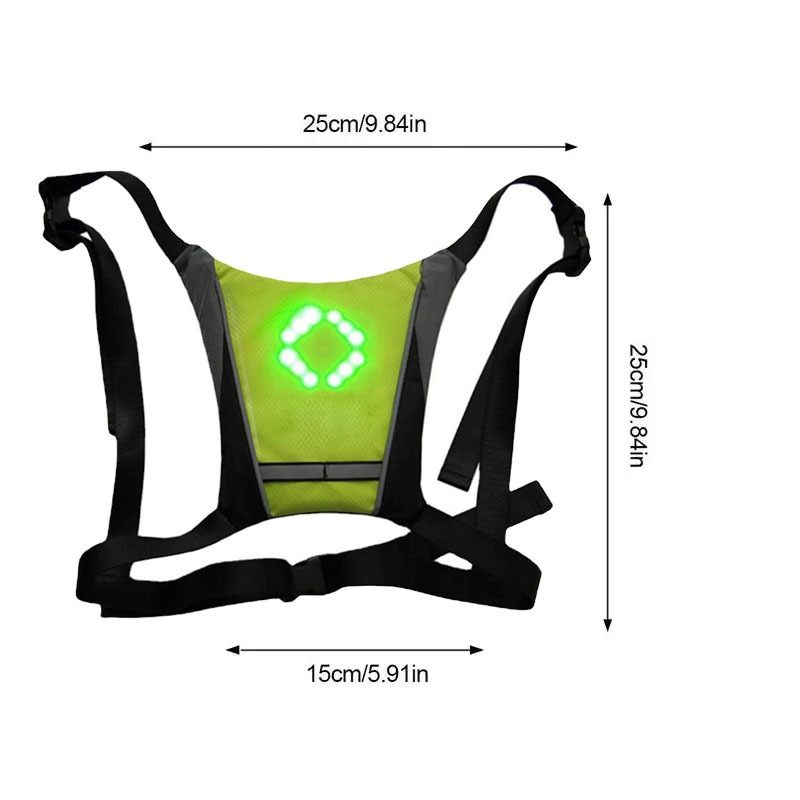 LED Remote Control Safety Vest - đánh giá và giá Cycling Visibility Gear