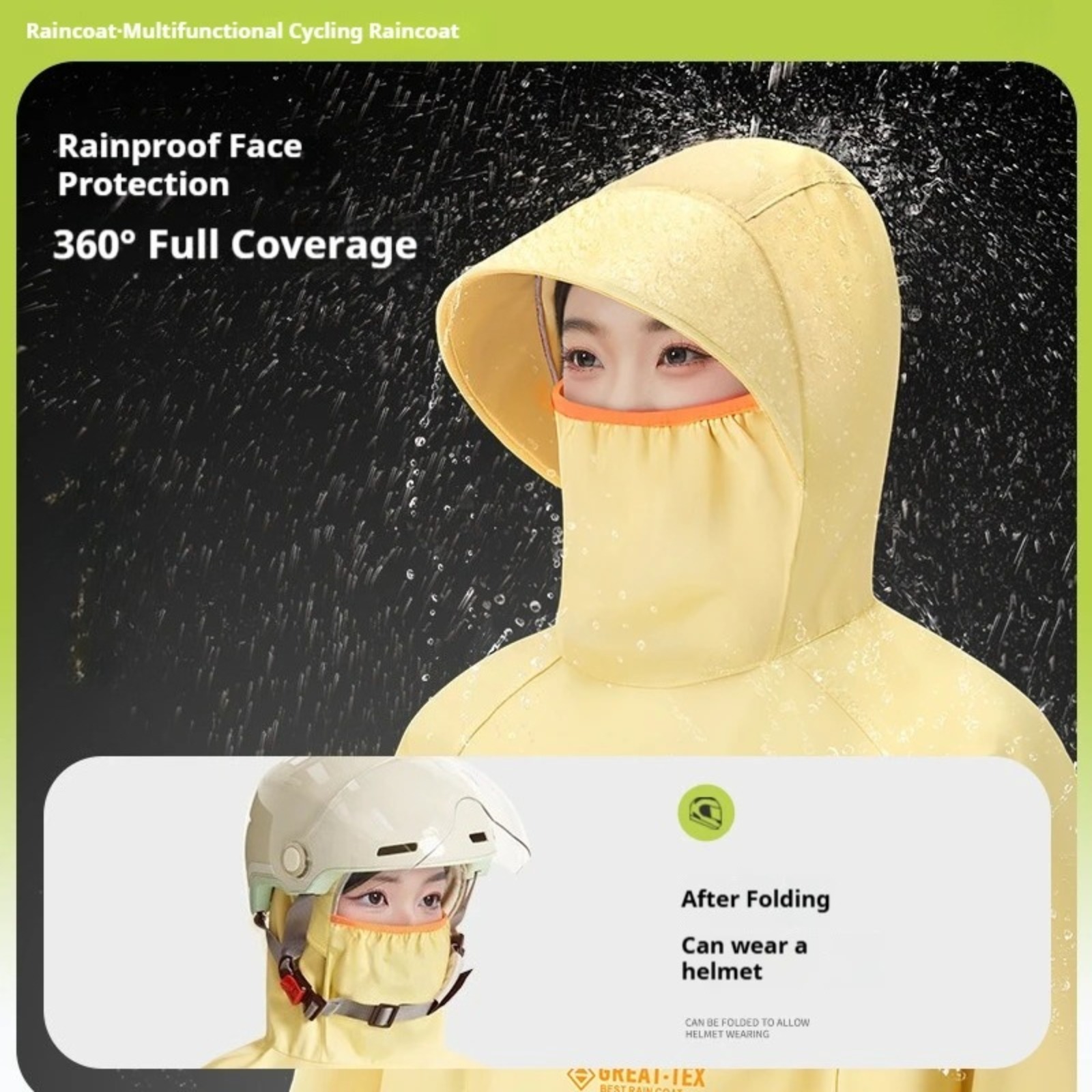 Waterproof Rain Poncho Cycling - đánh giá và giá Cycling Gear Rain