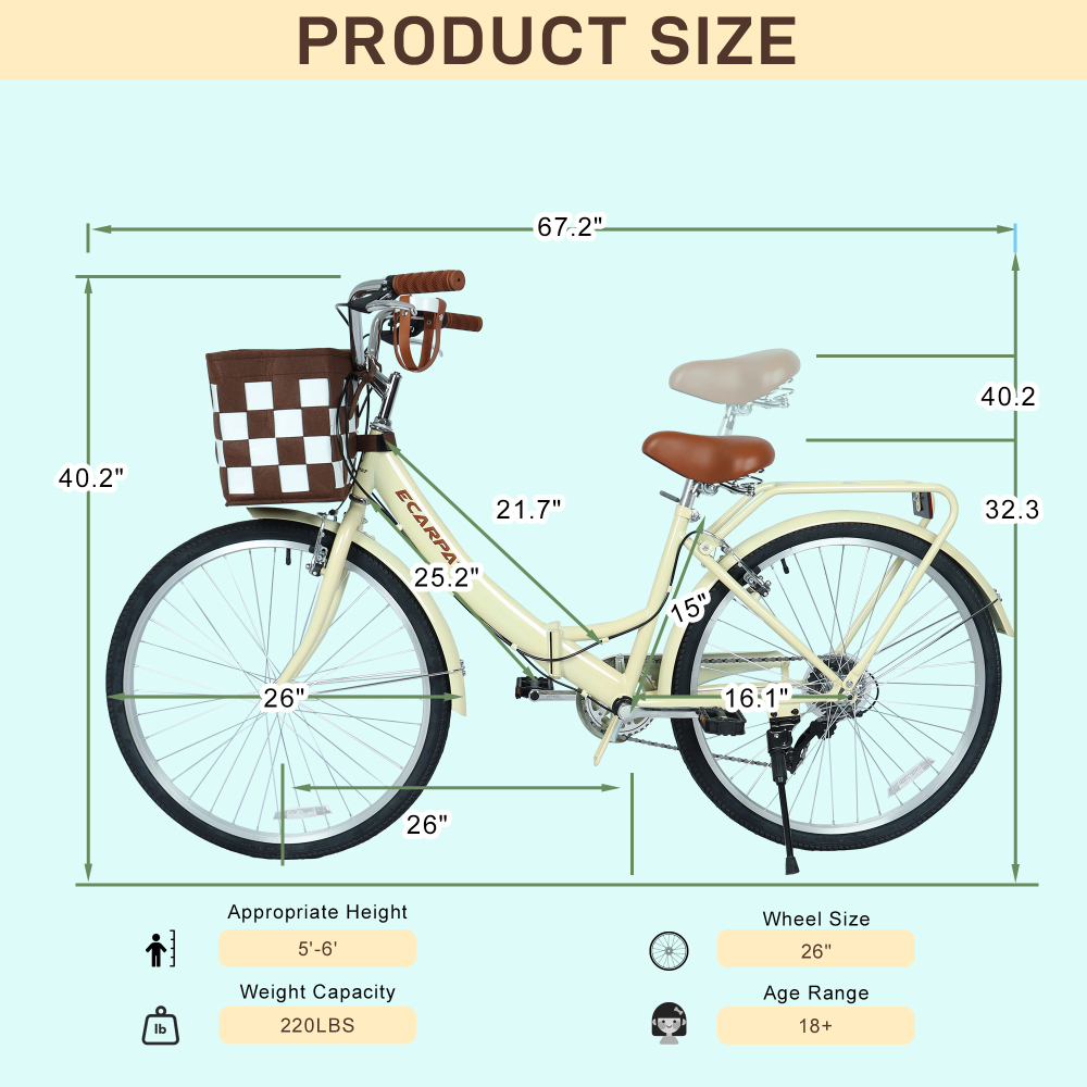 A26285B 26 Inch Folding City B - đánh giá và giá Carbon Bike Frame