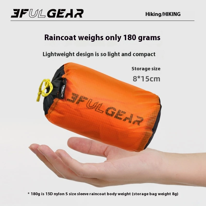 3F UL GEAR Zipper Raincoat 15D - đánh giá và giá Cycling Gear Rain