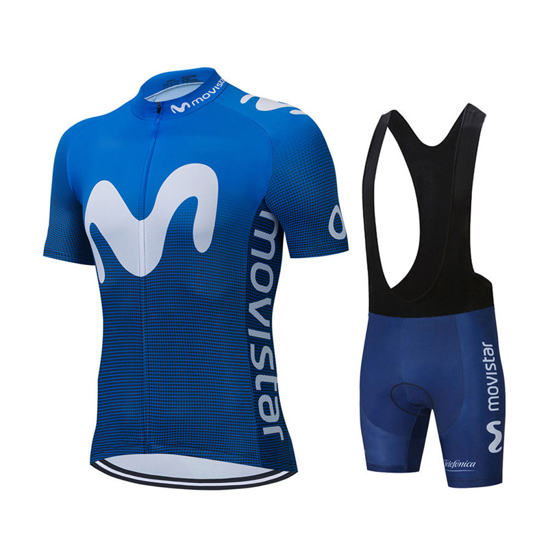 Mùa Hè Mới Movistar Đội Đi Xe  - đánh giá và giá Cycling Gear Jersey