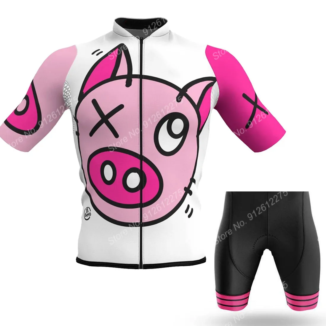 Set Cartoon Comic Pig 2023 Cyc - đánh giá và giá Cycling Gear Jersey