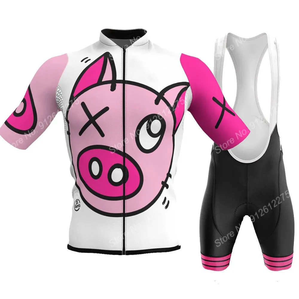 Set Cartoon Comic Pig 2023 Cyc - đánh giá và giá Cycling Gear Jersey
