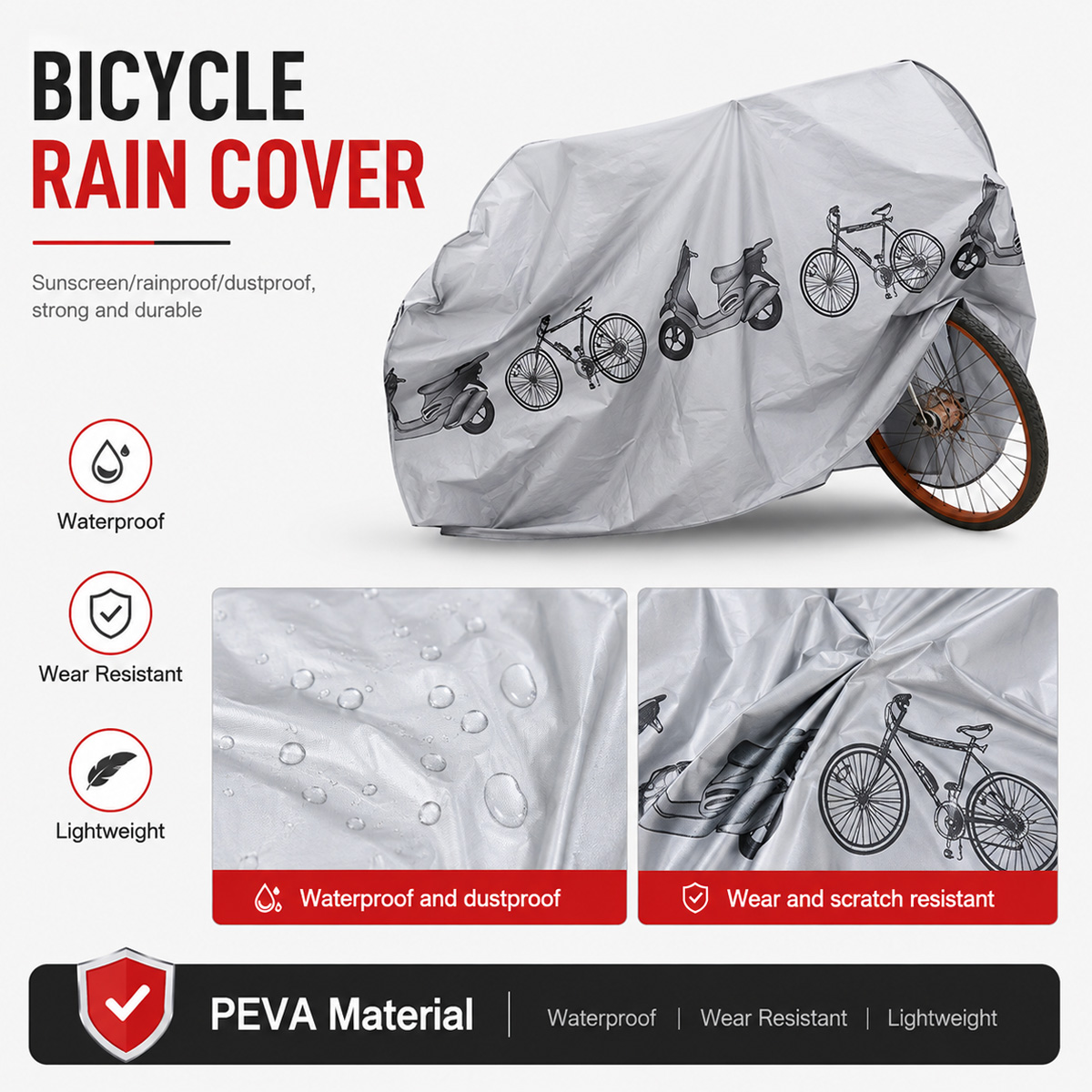 PINMOAP Universal Bicycle Rain - đánh giá và giá Cycling Gear Pouch