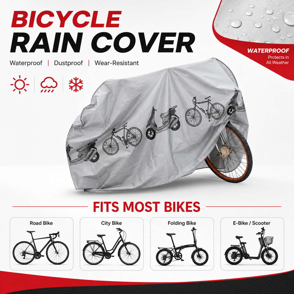PINMOAP Universal Bicycle Rain - đánh giá và giá Cycling Gear Pouch