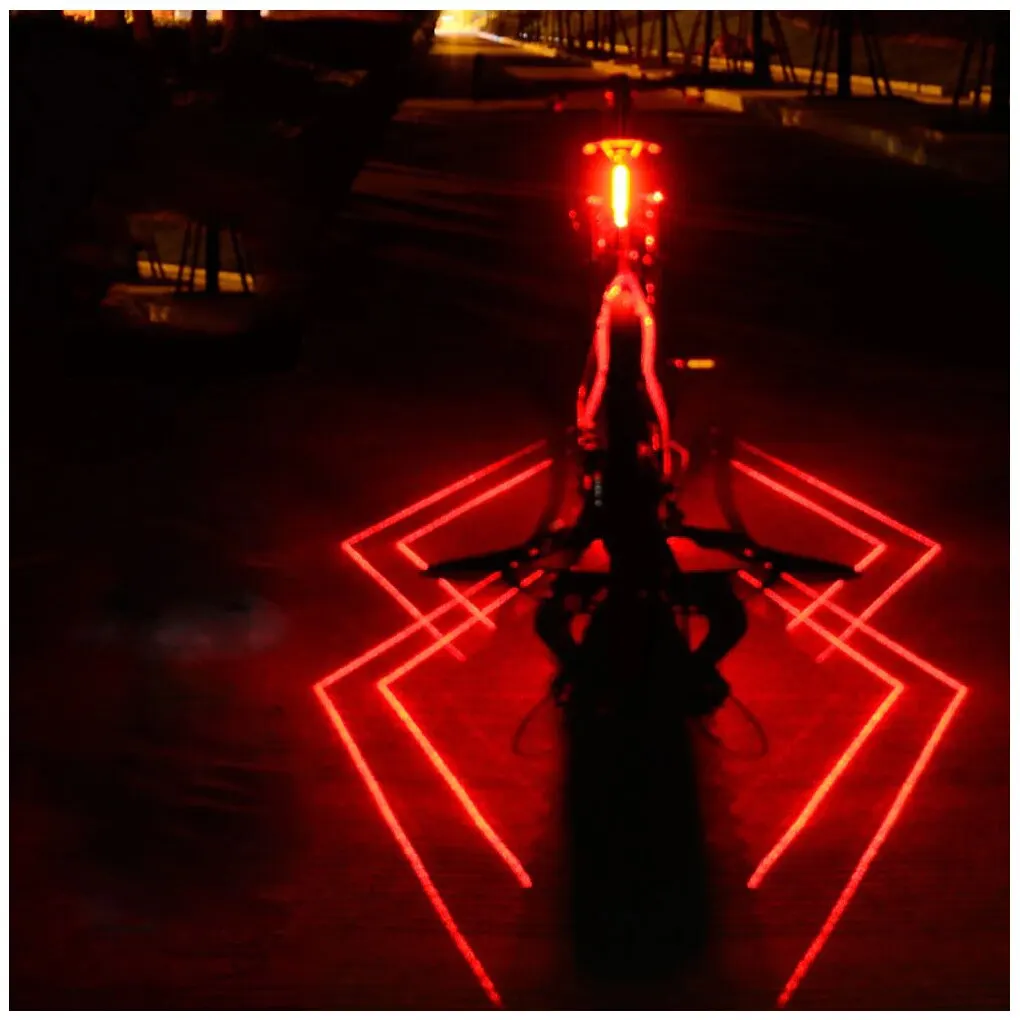Laser Spider Pattern Bicycle T - đánh giá và giá Cycling Visibility Gear