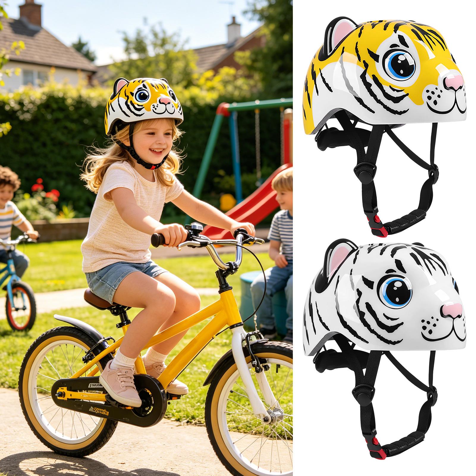Kids Helmet Tiger Pattern Adju - đánh giá và giá Cycling Gear For Commuting